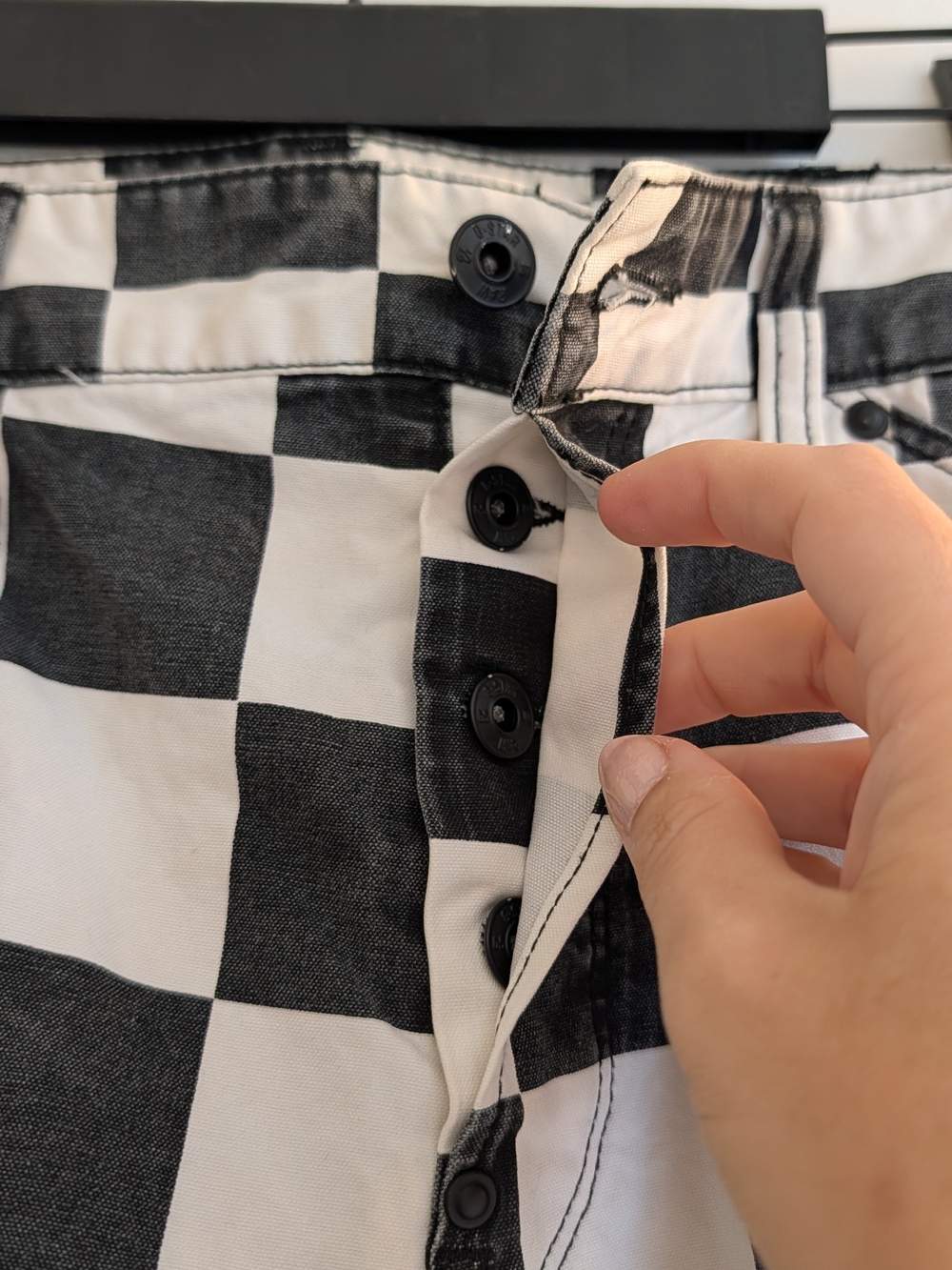 G-Star RAW Black and White Checker Cargo Pants Pharrell Willams Collab - Picture 9 of 14